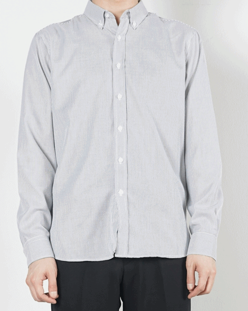 엠보 스트라이프 셔츠 (4color)